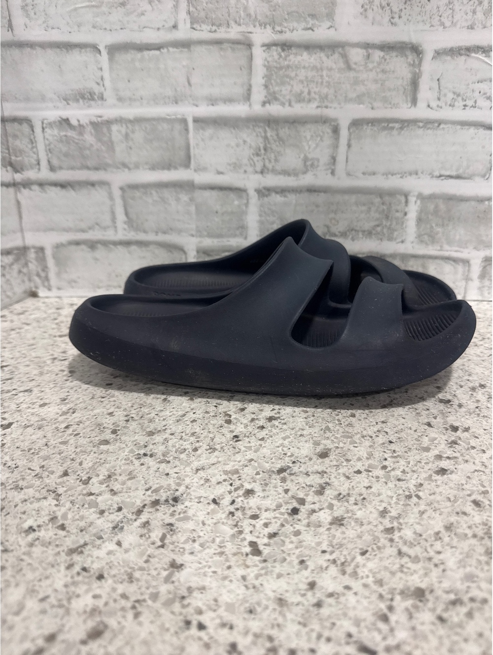 Bombas Men’s Navy Blue Slide Sandals, Size M12